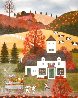 Autumn Tranquility 1995 55x18 Huge Original Painting by Jane Wooster Scott - 7