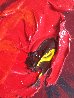 Le Bouquet Poppies 18x18 Original Painting by Nicole Sebille - 5