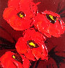 Le Bouquet Poppies 18x18 Original Painting by Nicole Sebille - 0
