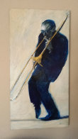 Trombone 2003 48x24 Original Painting by Ernesto Seco - 1 Trombone 2003 48x24 Original Painting by Ernesto Seco - 1