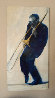 Trombone 2003 48x24 Original Painting by Ernesto Seco - 1