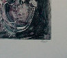 Thumping the Bass Fiddle Monotype 2008 30x22 Works on Paper (not prints) by Arthur Secunda - 2