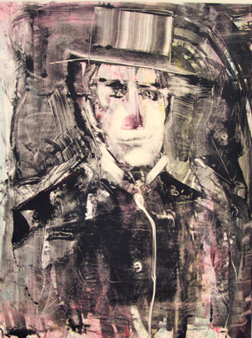 On the Town Monotype 2008 30x22 Works on Paper (not prints) by Arthur Secunda