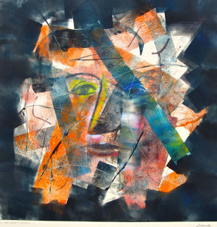 All the Lonely People Monotype 2008 Works on Paper (not prints) - Arthur Secunda All the Lonely People Monotype 2008 Works on Paper (not prints) - Arthur Secunda