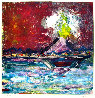 Etna Volcano Monotype 2008 30x23 - Sicely, Italy Works on Paper (not prints) by Arthur Secunda - 4