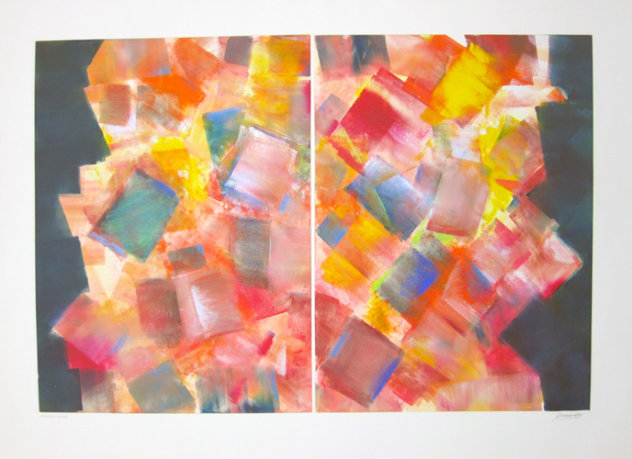 Mirrored Prism 2008 - Monotype Works on Paper (not prints) by Arthur Secunda