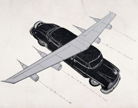 Todos Quisierom Volar: Hibrida De Limo Chrysler New Yorker 2006 Limited Edition Print - Esterio Segura