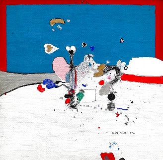 Untitled Painting 1972 20x20 Original Painting - Roger Selden Untitled Painting 1972 20x20 Original Painting - Roger Selden