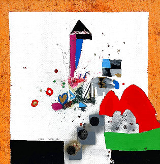 Untitled Painting 1972 21x21 Original Painting - Roger Selden Untitled Painting 1972 21x21 Original Painting - Roger Selden