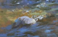 Fly Fisherman 2016 23x29 Original Painting by Robert Semans - 4 Fly Fisherman 2016 23x29 Original Painting by Robert Semans - 4