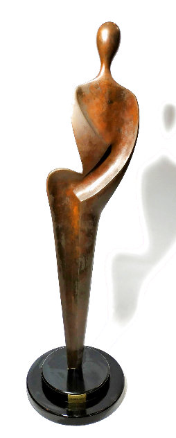 Woman Bronze Sculpture 1999 30 in - Huge Sculpture by Moshe Sendowski