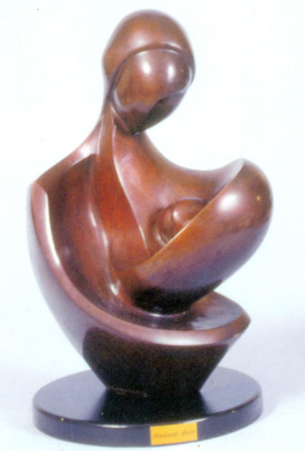 Newborn in Mother's Lap Sculpture by Moshe Sendowski
