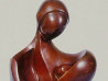 Newborn in Mothers Lap Bronze Sculpture 1995 14 in Sculpture by Moshe Sendowski - 1