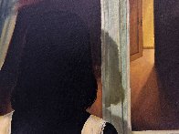 Girl in the Window 1980 32x24 Original Painting by Aldo Sesana - 1
