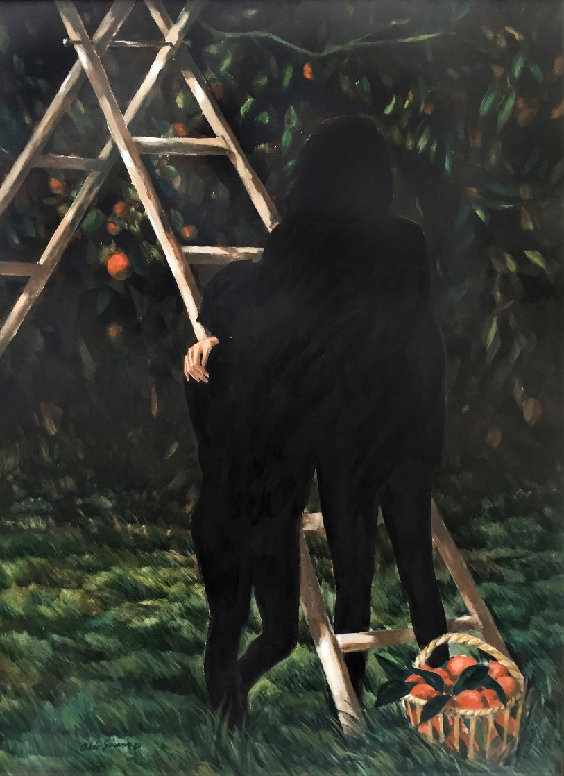 Oranges 1980 24x33 Original Painting by Aldo Sesana Oranges 1980 24x33 Original Painting by Aldo Sesana