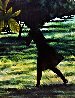 Girl in the Orange Groves 1979 32x24 Original Painting by Aldo Sesana - 1