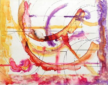 Inks and Water 2012 16x19 Original Painting - Aldo Sesana Inks and Water 2012 16x19 Original Painting - Aldo Sesana