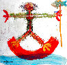 Fisherman 2012 20x20 Original Painting by Aldo Sesana - 0