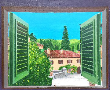 Window 2003 24x20 Original Painting - Aldo Sesana
