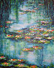 Giverny Revisited Triptych 2008 20x48 Huge - France - Monet Original Painting by Jane Seymour - 2