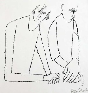 To Parents One Had to Hurt  1968 Limited Edition Print - Ben Shahn