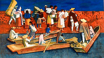 Going to Market Limited Edition Print - Millard Sheets Going to Market Limited Edition Print - Millard Sheets