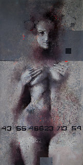 Genesis 2019 47x23 Huge Original Painting - Victor Sheleg Genesis 2019 47x23 Huge Original Painting - Victor Sheleg