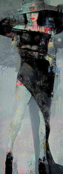 Strong Girls 2017 79x28 Original Painting by Victor Sheleg Strong Girls 2017 79x28 Original Painting by Victor Sheleg