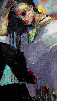 Relax 2 2019 28x16 Original Painting - Victor Sheleg Relax 2 2019 28x16 Original Painting - Victor Sheleg