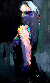 Turn Around 2019 39x24 Original Painting - Victor Sheleg Turn Around 2019 39x24 Original Painting - Victor Sheleg
