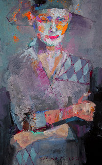 Harlequin 2020 24x15 Original Painting - Victor Sheleg Harlequin 2020 24x15 Original Painting - Victor Sheleg