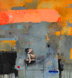 Intro 2019 39x35 Original Painting - Victor Sheleg Intro 2019 39x35 Original Painting - Victor Sheleg