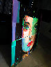Portrait With Distortion 2022 59x59 - Huge Original Painting by Victor Sheleg - 2