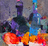 Bottles and Fruits 2020 13x13 Original Painting by Victor Sheleg - 0