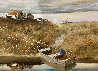 Rowboat 1980 38x48  Huge Original Painting by Adolf Sehring - 0