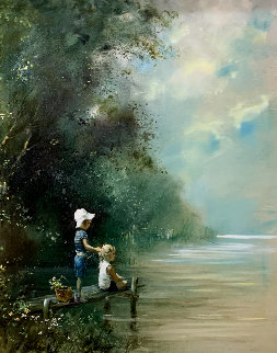 Days to Remember 41x34 Huge Original Painting - Adolf Sehring Days to Remember 41x34 Huge Original Painting - Adolf Sehring