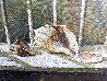 Seashells on Bench 1970 31x37 Original Painting by Adolf Sehring - 4