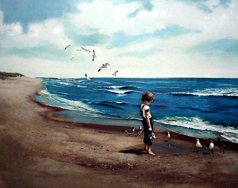 Boy on Beach PP 1983 Limited Edition Print - Adolf Sehring