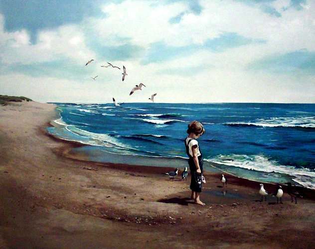 Boy on Beach PP 1983 Limited Edition Print by Adolf Sehring