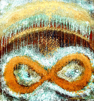 Infinity's Rainbow 2020 32x30 Original Painting - Charles Sherman Infinity's Rainbow 2020 32x30 Original Painting - Charles Sherman