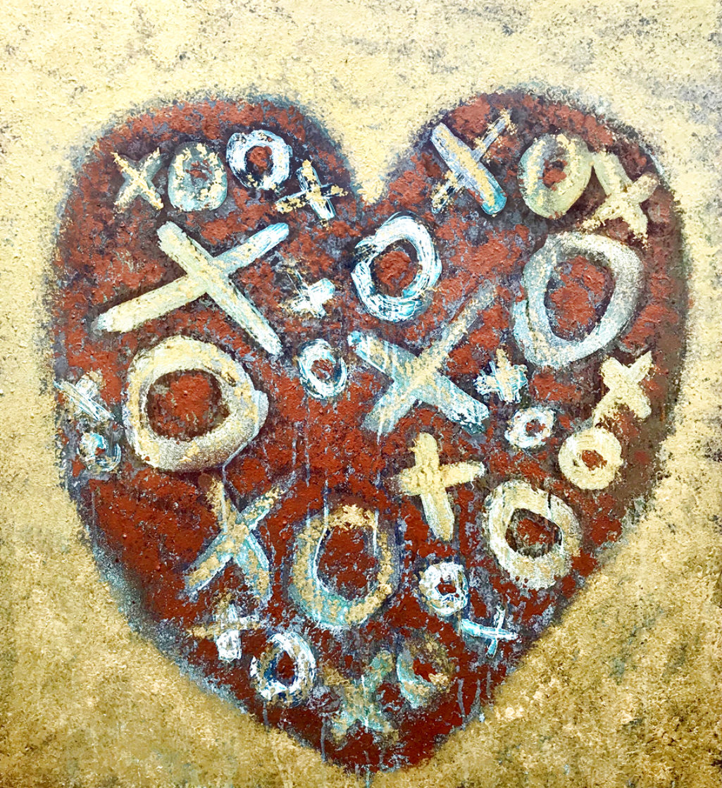 Happy Heart 2020 40x36 Huge Original Painting by Charles Sherman Happy Heart 2020 40x36 Huge Original Painting by Charles Sherman