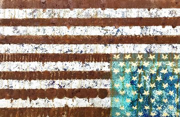Grieving Flag, 2020 28x44 Original Painting - Charles Sherman Grieving Flag, 2020 28x44 Original Painting - Charles Sherman