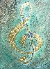 I Saw the Treble Clef in Gold 2020 40x30 Original Painting by Charles Sherman - 1