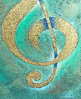 I Saw the Treble Clef in Gold 2020 40x30 Original Painting by Charles Sherman - 2 I Saw the Treble Clef in Gold 2020 40x30 Original Painting by Charles Sherman - 2