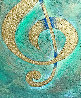 I Saw the Treble Clef in Gold 2020 40x30 Original Painting by Charles Sherman - 2