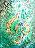 I Saw the Treble Clef in Gold 2020 40x30 Original Painting by Charles Sherman - 0