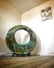Infinity Ring Ceramic and Iron Sculpture Unique 2017  80 in - Huge Sculpture by Charles Sherman - 2