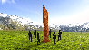 Colossus Corten Steel Sculpture 2023 236 in - Huge Monumental Size Sculpture by Charles Sherman - 3