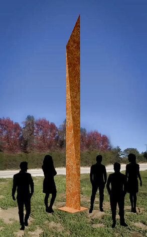 Power Tower 2023, 236 in - Huge Monumental Size Sculpture - Charles Sherman