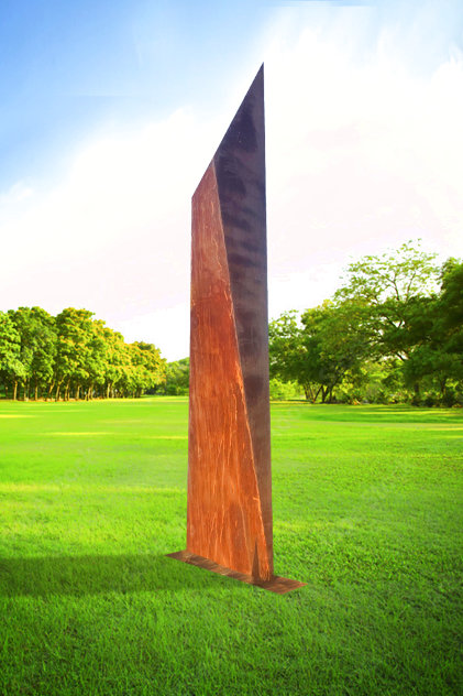 Colossus Corten Steel Sculpture 2023 236 in - Huge Monumental Size Sculpture by Charles Sherman